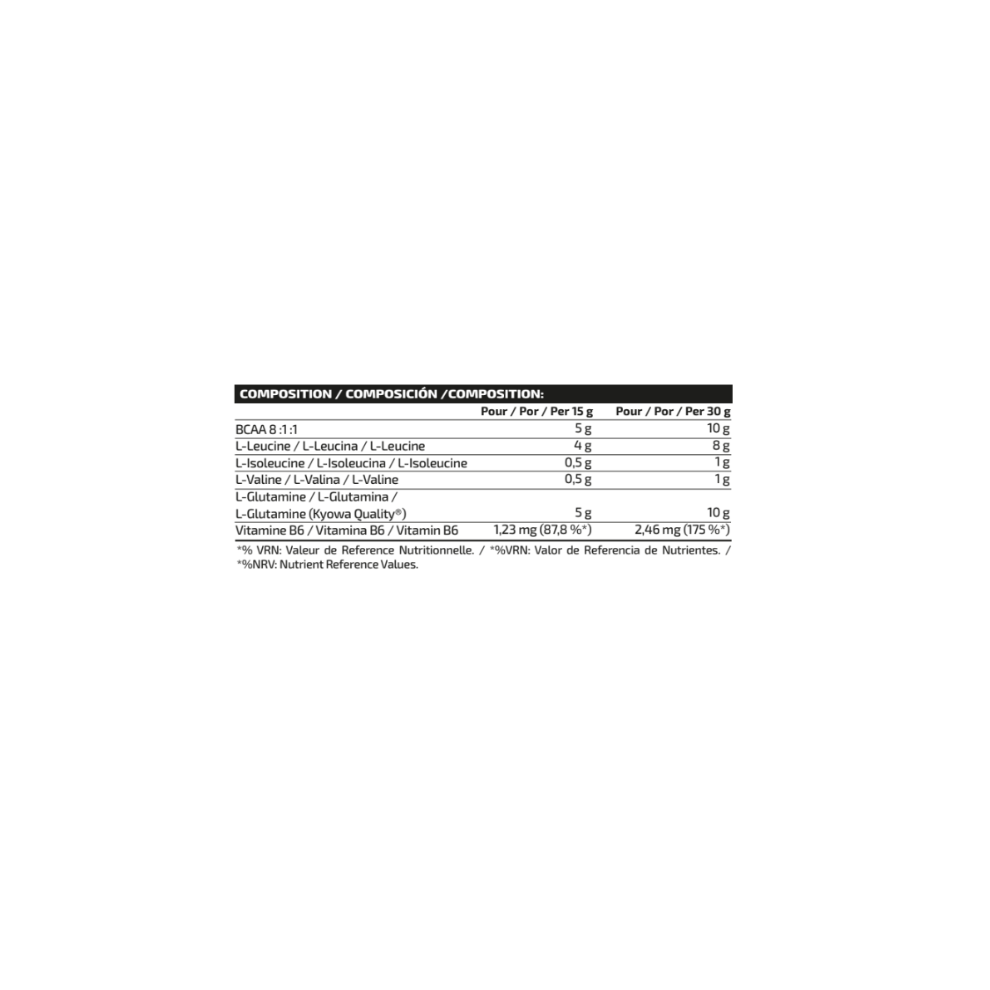 IO GENIX GLUTA + BCAAS ZERO 500GR