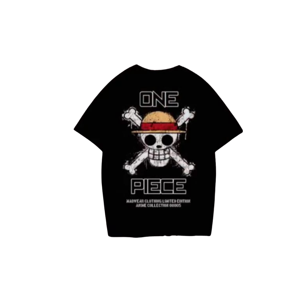 CAMISETA MADWEAR ONE PIECE NEGRA