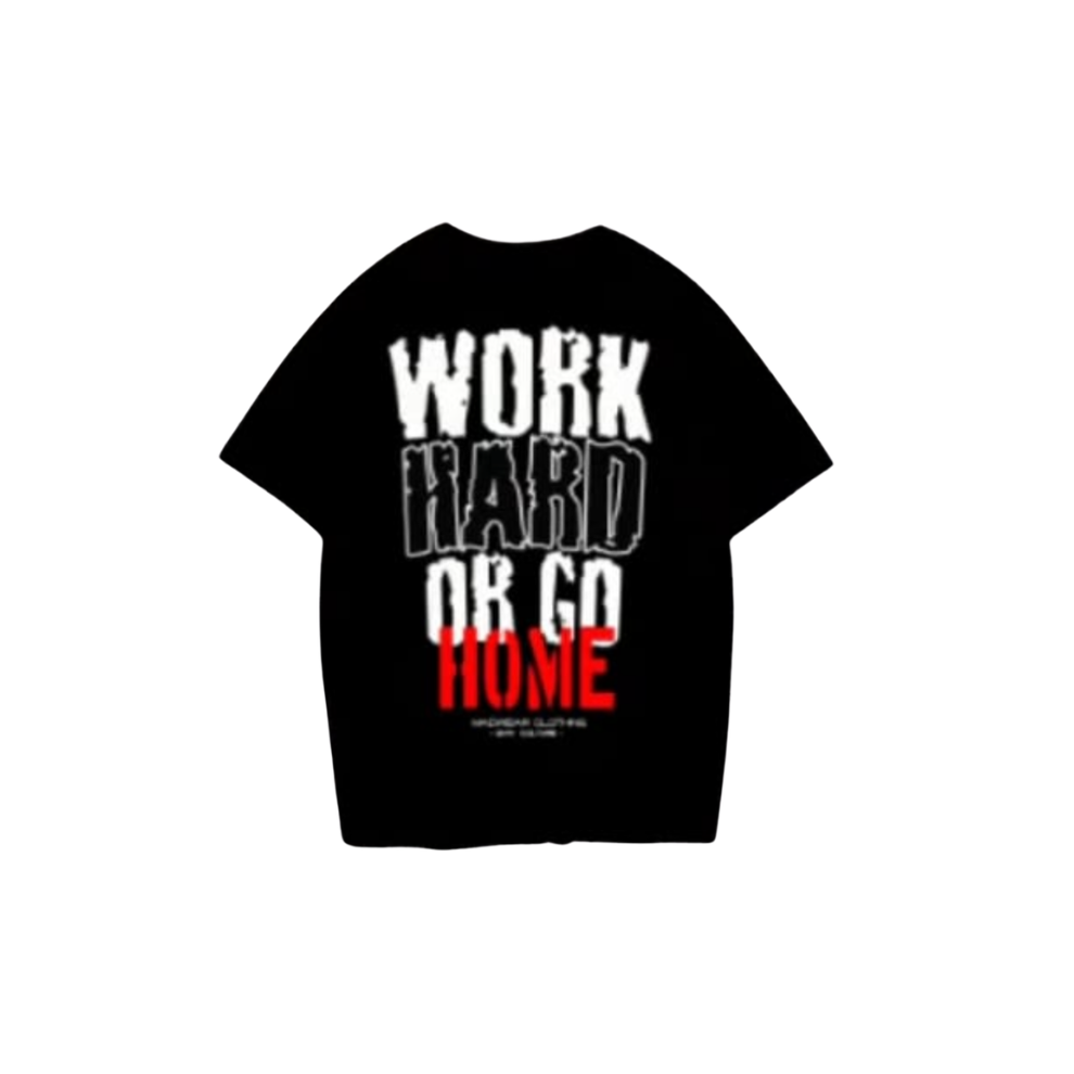 CAMISETA MADWEAR WORK HARD NEGRA