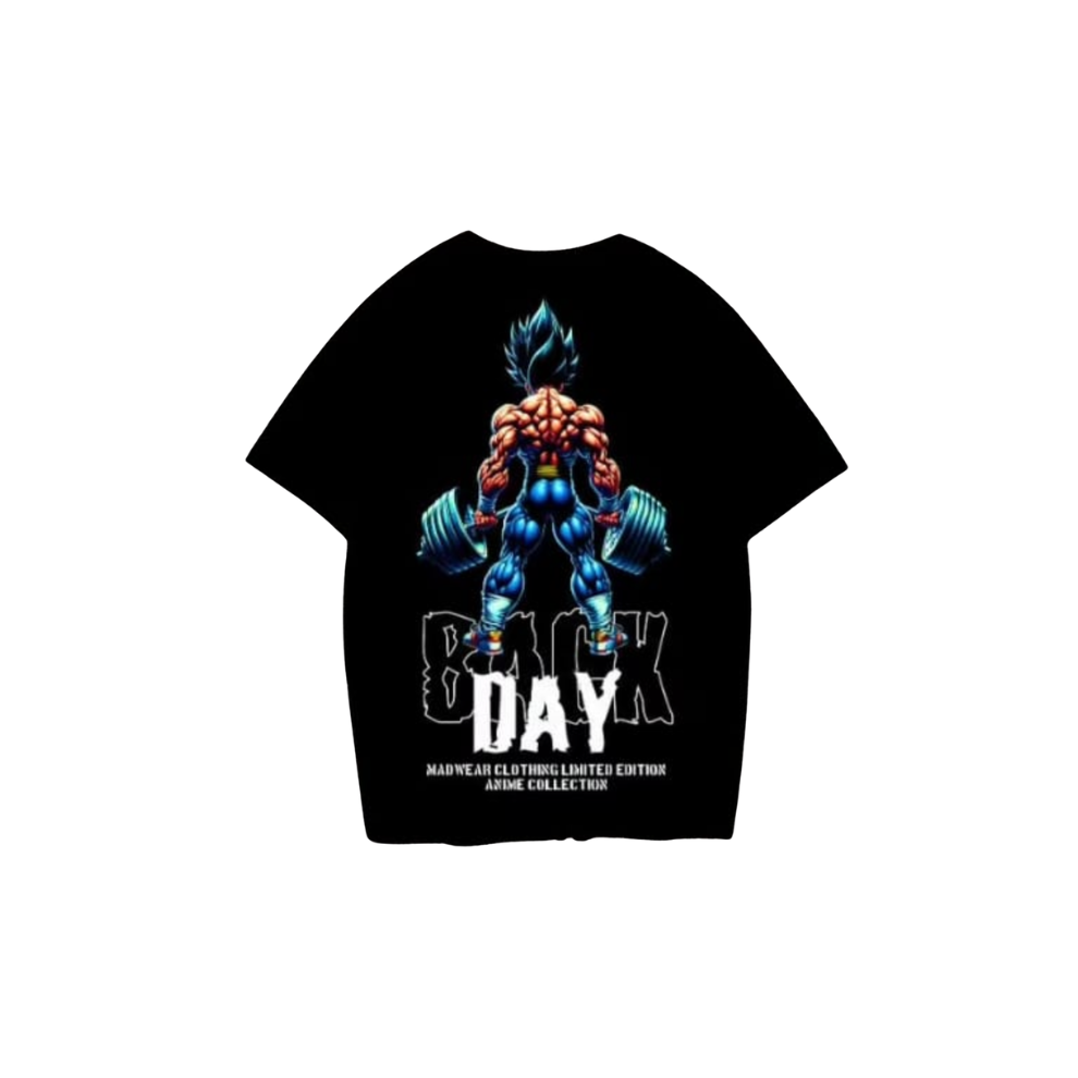 CAMISETA MADWEAR BACK DAY NEGRA Imagen principal del producto