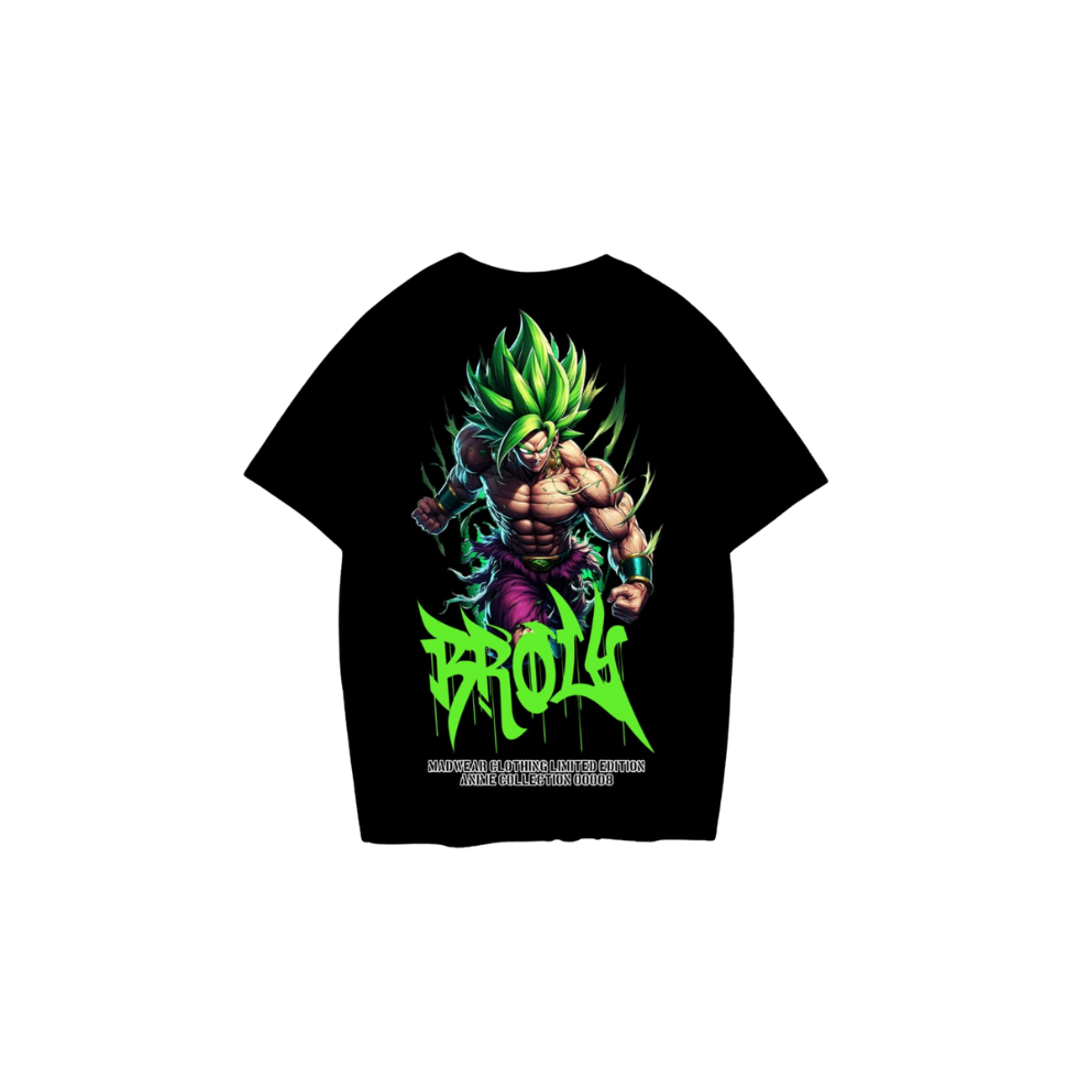CAMISETA MADWEAR BROLY NEGRA