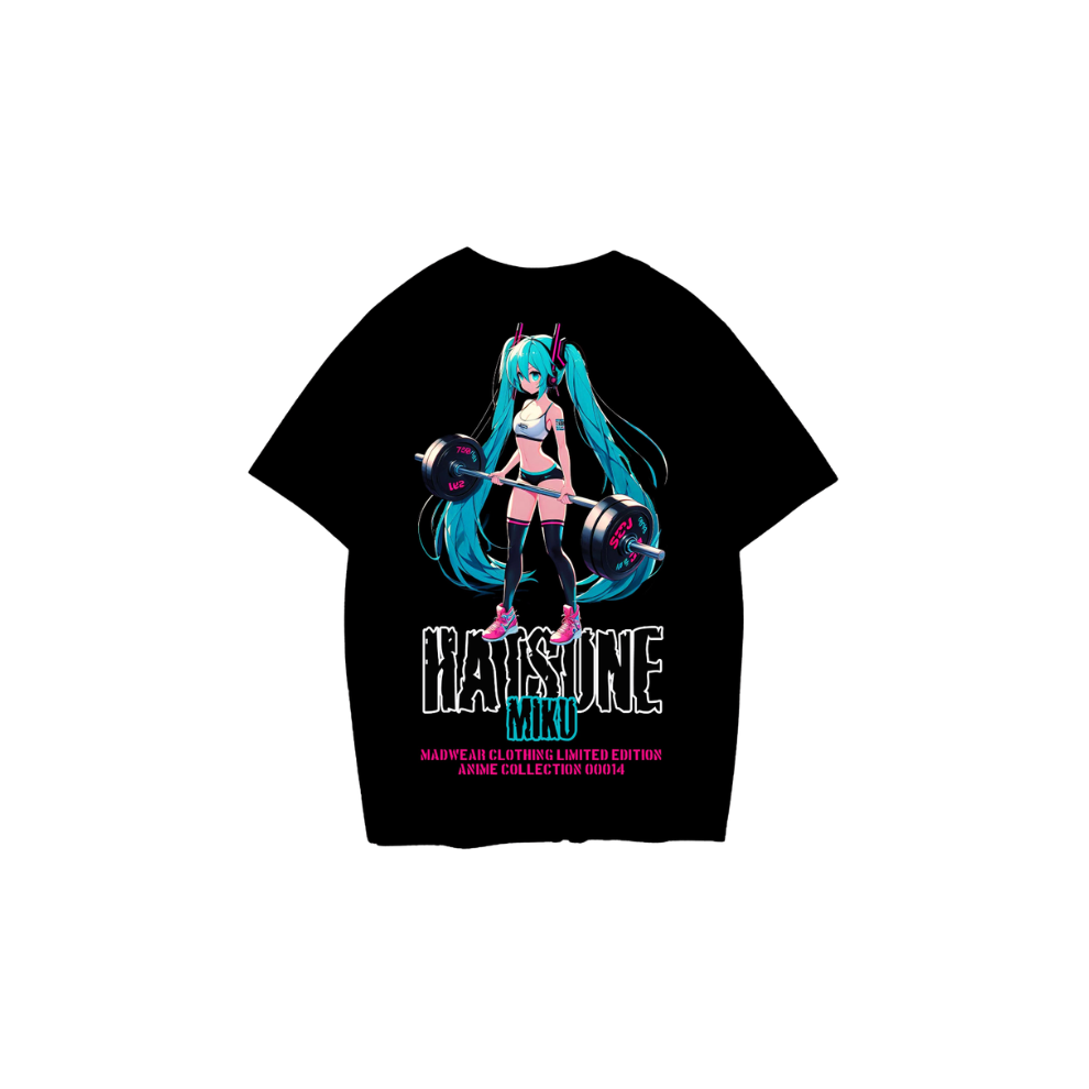 CAMISETA MADWEAR HATSUNI GIRL NEGRA