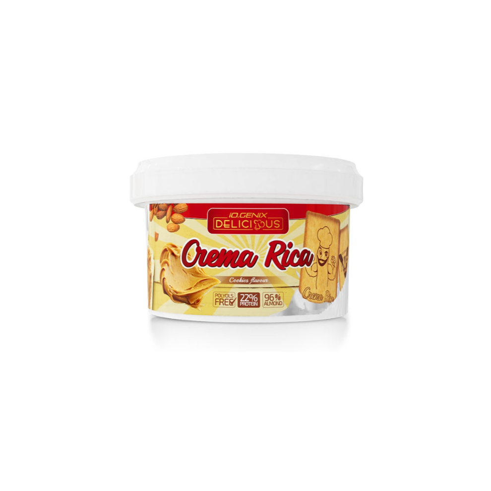 IO GENIX CREMA UNTAR DE ALMENDRAS CREMA RICA COOKIES 250G Imagen principal del producto