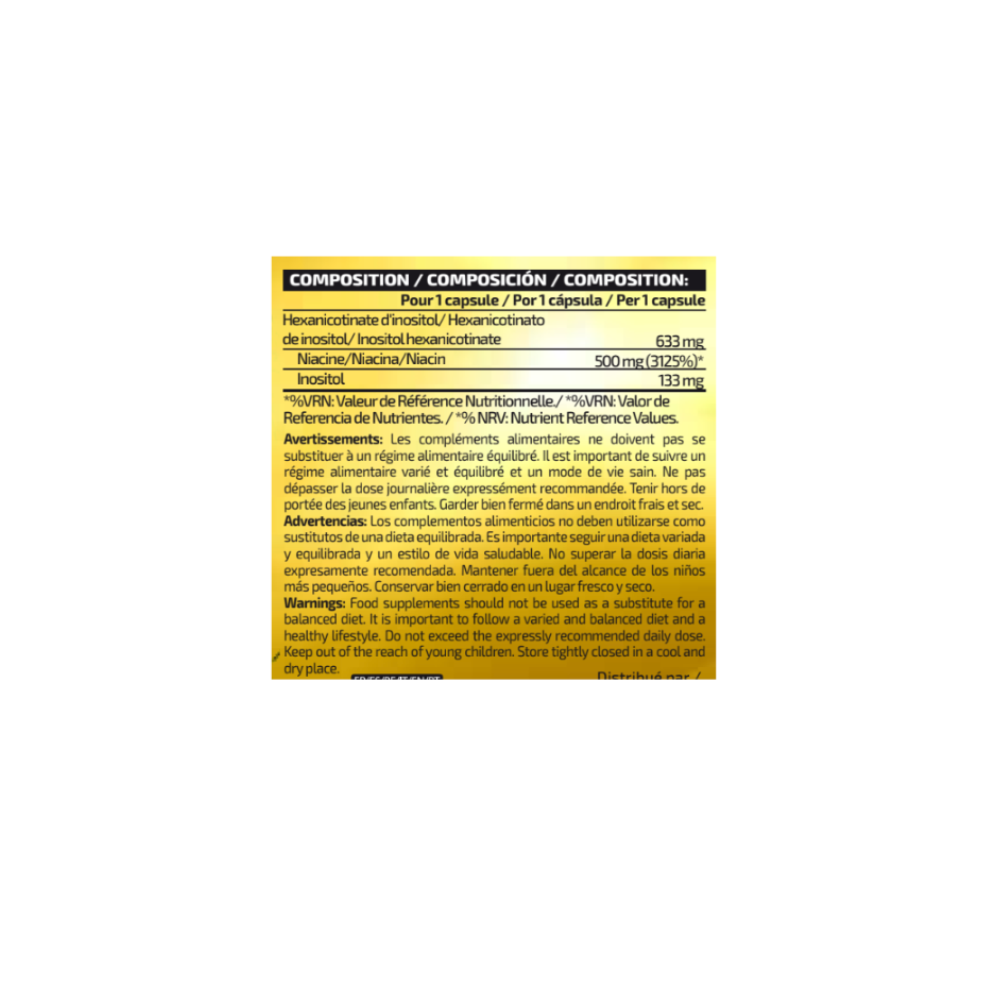 IO GENIX NIACIN (B3) 500 FLUSH FREE 90 CAPSULES
